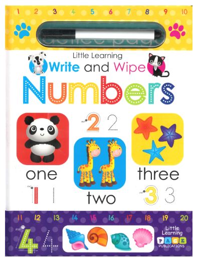 Christmas gifts for kids under R300 - Little Learning educational write and wipe numbers book with pen