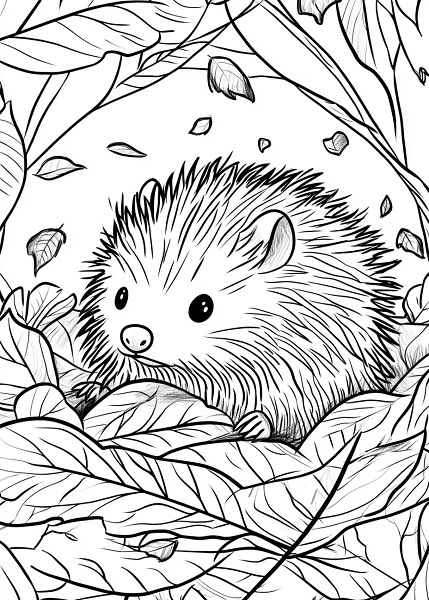 25 Free South African Winter Colouring Pages for Kids - Hibernating animals like porcupines and bats