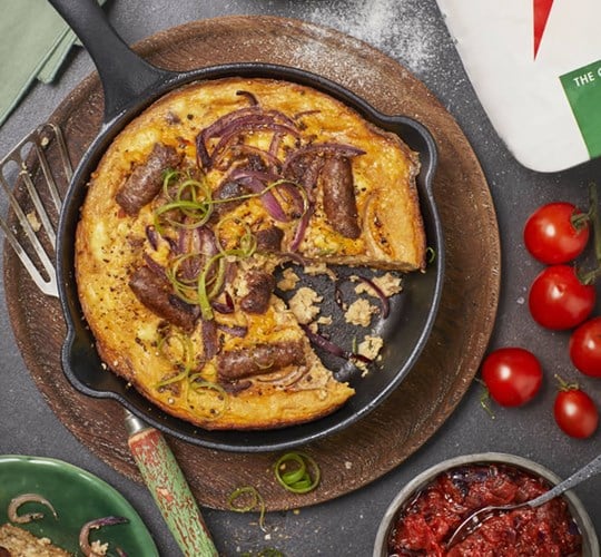 BOEREWORS & MAIZE MEAL FRITTATA