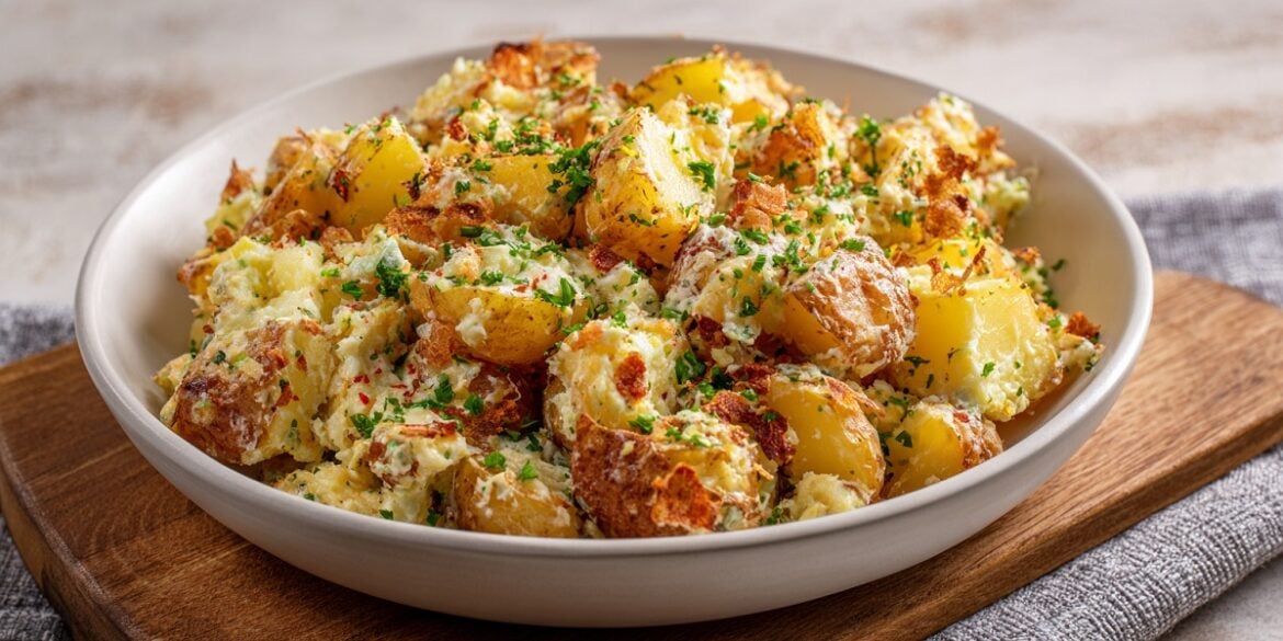 The Crispy Smashed Potato Salad Going Viral Right Now