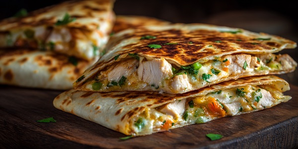 10-Minute Chicken and Veggie Quesadilla for Toddlers