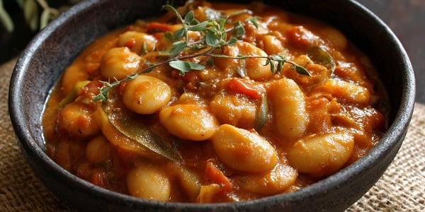 Easy Butter Bean Stew with Chakalaka Flavour