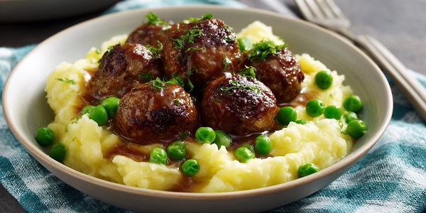 Mini Beef Meatballs with Mash for Toddlers