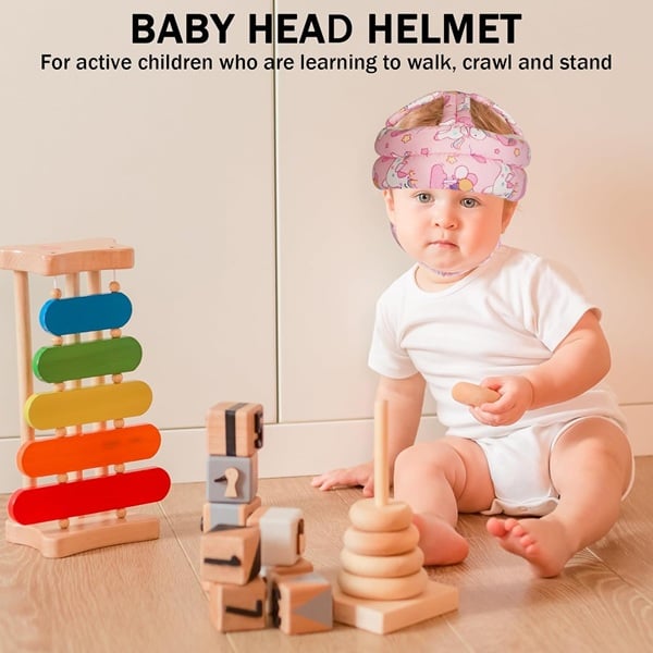 Do Baby Head Protectors Actually Keep Your Baby Safe? 13 Baby Head Protector Baby Helmet for Crawling Walking, No Bumps Safety Head Adjustable Protective Cap for Walking, Playing (Unicorn)