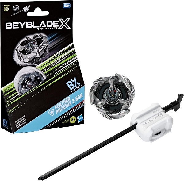 Beyblade X Feather Phoenix 2-60N BX Starter Pack Set with Takara Tomy Defense Type Top and Launcher, Battling Tops Game Toys, Ages 8+