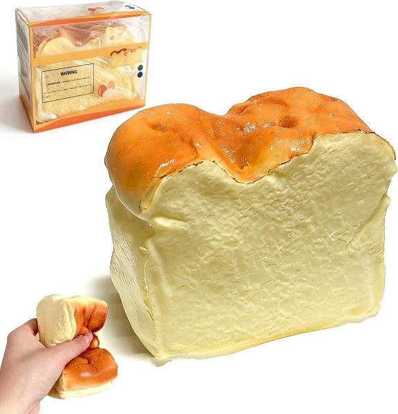 Bread Squeeze Squishy Toy，Slow Rising Squishy， Dumpling Stress Balls，PU Materia Fidget Toy for Office or Party Favor