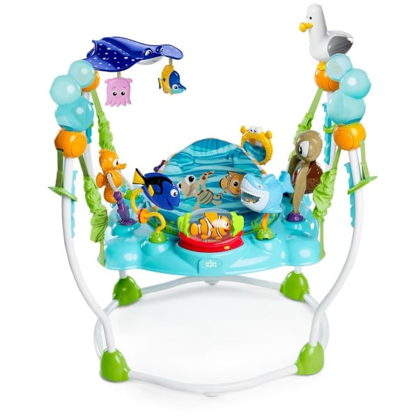 Bright Starts Disney Baby Finding Nemo Sea of Activities Baby Activity Center Jumper with Interactive Toys, Lights, Songs & Sounds, 6-12 Months