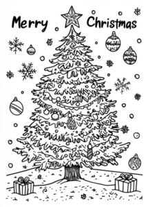 Christmas Colouring Pages – Free PDF Printables for Kids 13 - BabyYumYum
