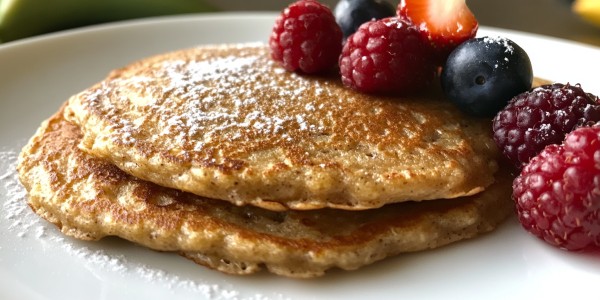 Fluffy Banana Pancakes Without Eggs
