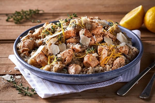 Creamy Chicken and Mushroom Risotto