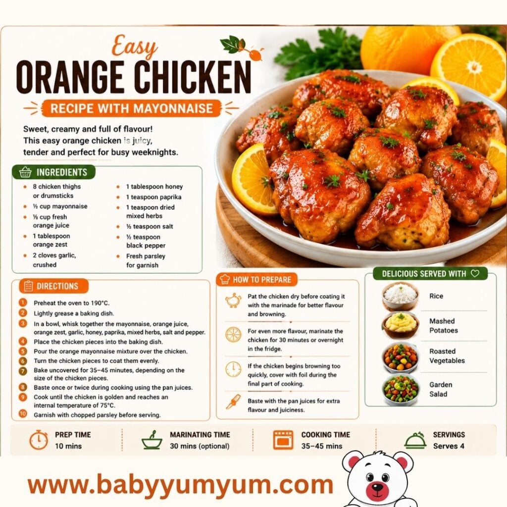 Easy Orange Chicken Recipe With Mayonnaise 11 orange chicken recipe with mayonnaise