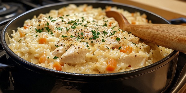 Easy One-Pot Chicken and Rice Casserole for the Family