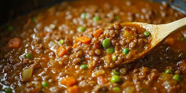 Family-Friendly Mild Lentil Curry with Rice