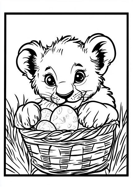Free Easter Colouring Pages for Kids 10 - BabyYumYum