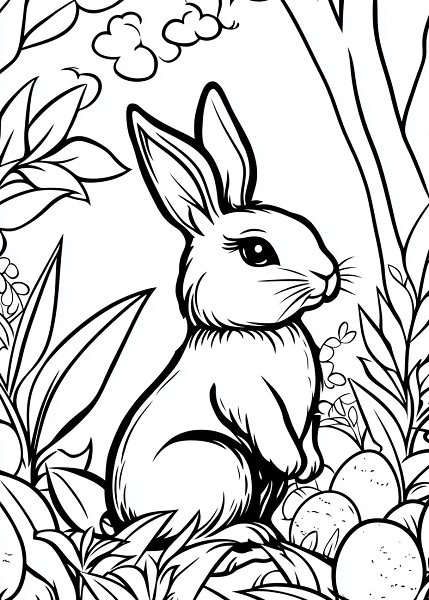 Free Easter Colouring Pages for Kids 27 - BabyYumYum