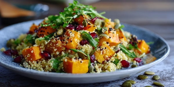 Healthy and Delicious Zesty Butternut & Couscous Salad