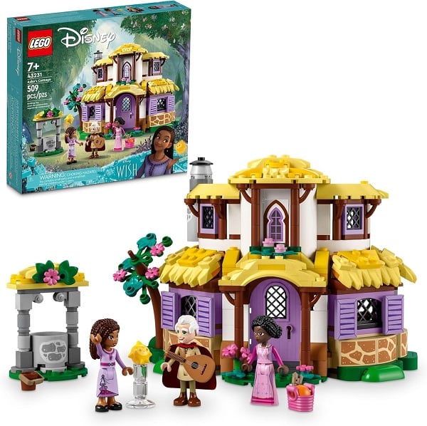 LEGO Disney Wish: Asha’s Cottage 43231 Building Toy Set, A Cottage for Role-Playing Life in The Hamlet, Collectible Gift This Holiday for Fans of The Disney Movie, Gift for Kids Ages 7 and up