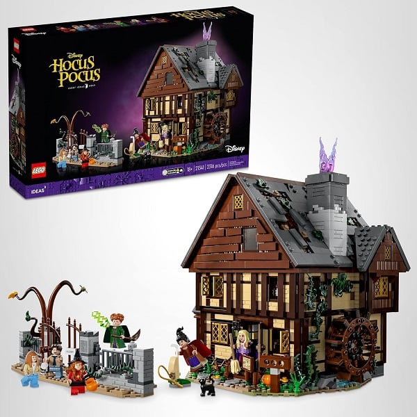 LEGO Ideas Hocus Pocus The Sanderson Sister's Cottage - Building Set for Adults, Men & Women, Age 18+ - Unique Gift for Fans W/Sister Minifigures - 21341