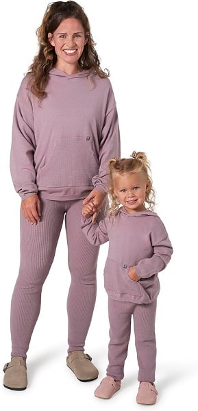 Modern Moments by Gerber baby-girls Mommy and Me Hooded Waffle Sweater Knit Top and Legging Set