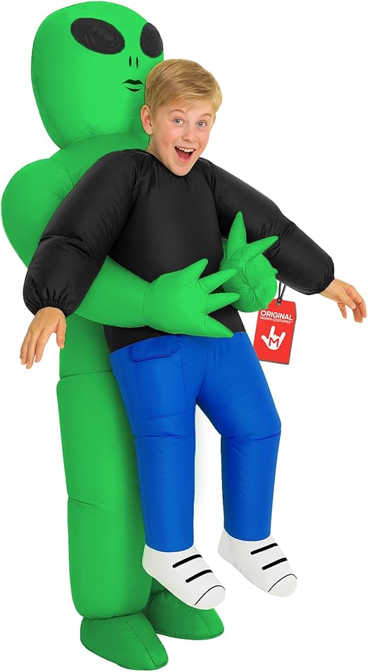 Morph Kids Alien Costume, Blow Up Inflatable Alien Costumes for Boys, Halloween Costumes for Kids, Boys Halloween Costume