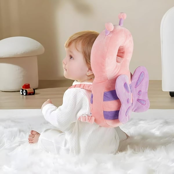 Do Baby Head Protectors Actually Keep Your Baby Safe? 12 PandaEar Baby Head Protection Backpack, Toddler Walking Head Protector
Adjustable Head Protector Pad Safety Cushion, Head & Back Protection for Babies Learning to Walk, Pink Butterfly Design