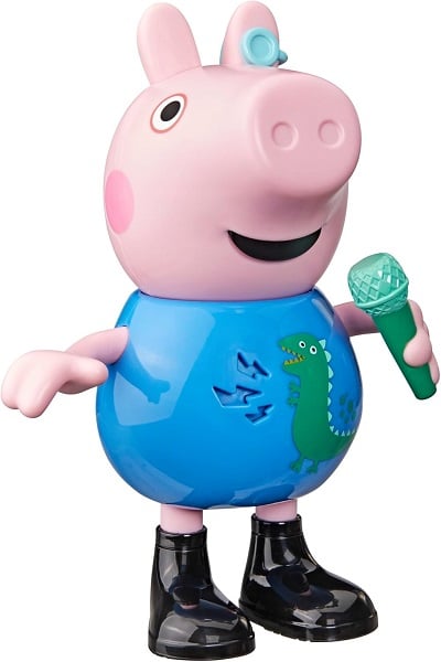 Peppa Pig Joke & Sing George 8-Inch Figure, Musical Toy with 50+ Sounds and Songs, Preschool Toys for Girls and Boys Ages 3+