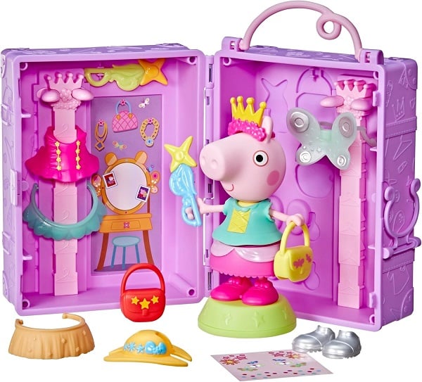Peppa Pig Peppa's Wardrobe, Toy Set with 15 cm Figure and Accessories, Creative Game for Children, Toys for Girls, Doll from 3 Years Old