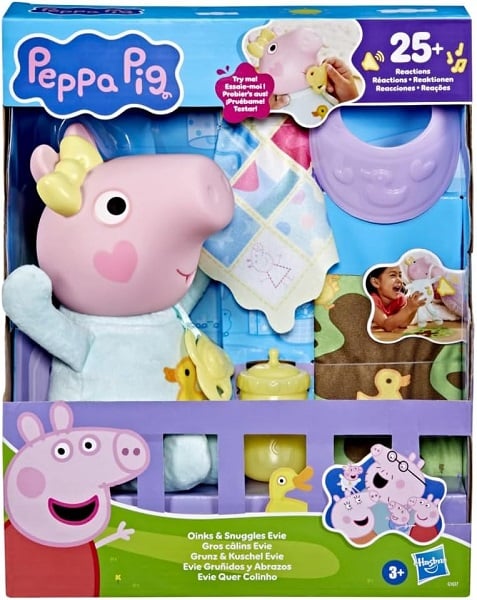12 Peppa Pig Toys Your Child Will Absolutely Love 11 Peppa Pig Toys Oinks + Snuggles Baby Evie Interactive Baby Doll with Accessories, 20+ Sounds, 3+