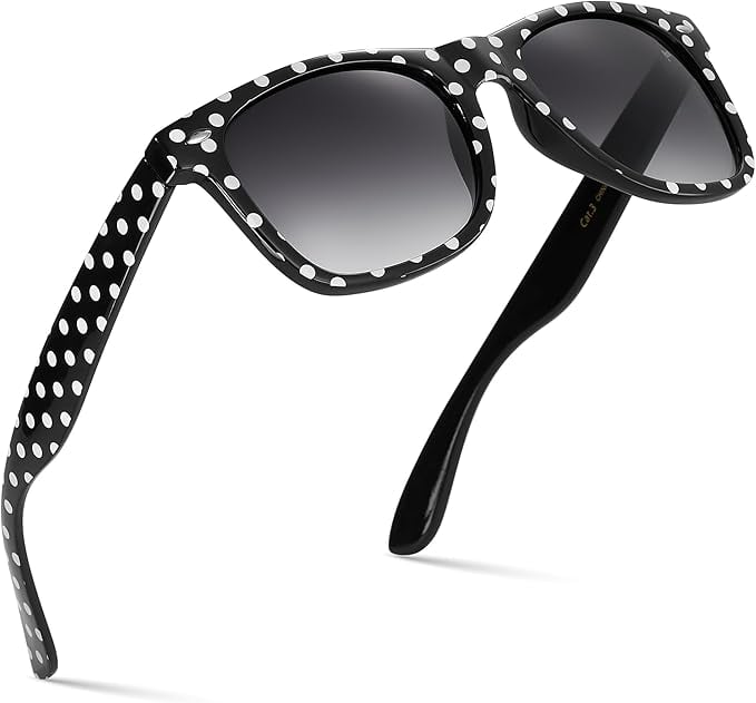 Retro Rewind Polka Dot Vintage Fashion Sunglasses for Women UV400
