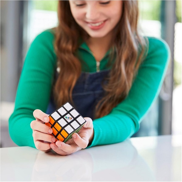 Rubik's Cube, The Original 3x3 Cube, Problem-Solving Brain Teaser, Color-Matching Puzzle, Fidget Toy, Sensory Puzzle, Stocking Stuffers for Ages 8 & Up
