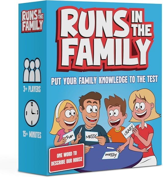 Runs in The Family: Fun Board Games for Family Night - Think Like Your Fam Would - Games for Kids-Adults