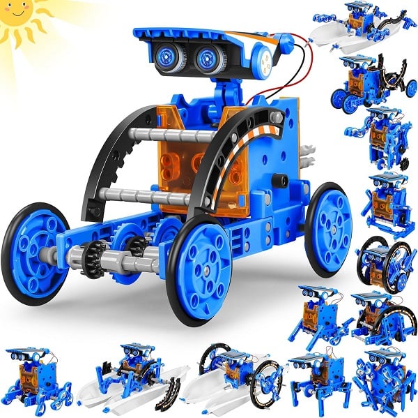 STEM 13-in-1 Education Solar Power Robots Toys for Boys Age 8+ , Educational Toy DIY Science Kits for Kids, Building Experiment Robotics Set Birthday Gifts for 8+ years old boys and girls