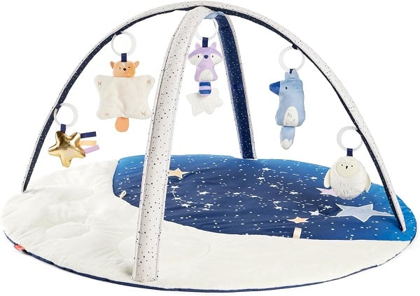 Skip Hop Tummy Time Mat, 3-in-1 Activity Baby Play Gym, Age 0-2y, Celestial Dreams, Grey