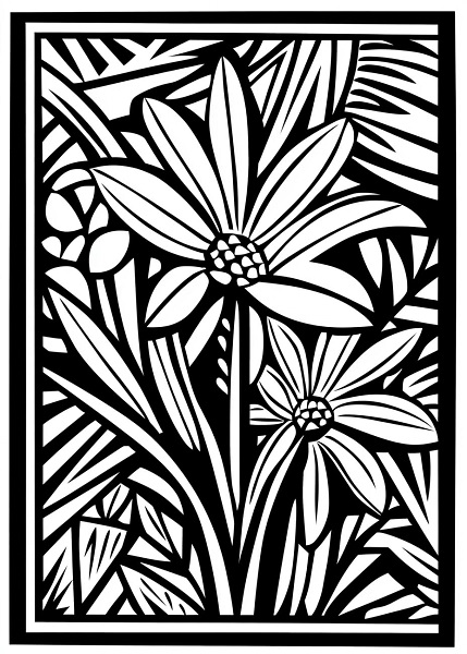 South_African_Zulu-style_pattern_with_floral_elements