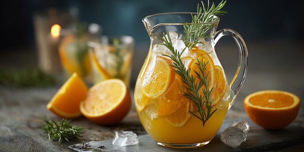 Non-Alcoholic Drinks and Cocktails to Sparkle This New Year’s Eve 16 Spiced Orange & Rosemary Punch (Batch for Crowd)