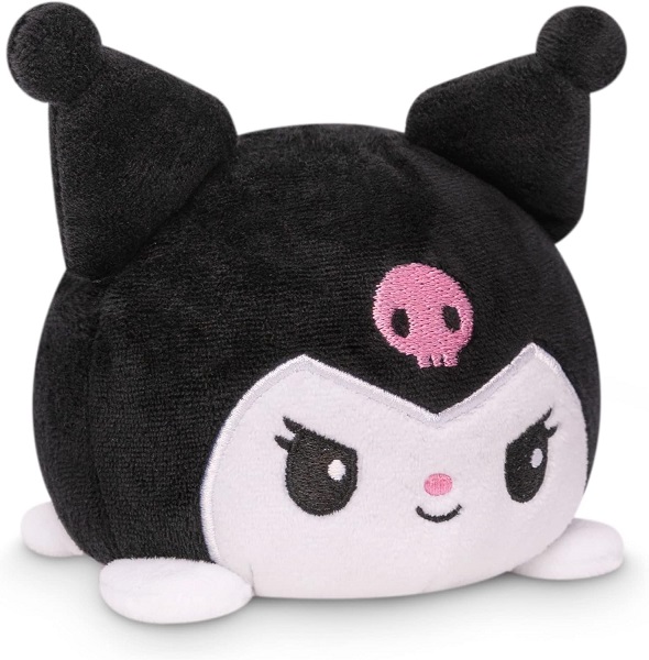 TeeTurtle - The Officially Licensed Original Sanrio Plushie - My Melody + Kuromi - Cute Sensory Fidget Stuffed Animals That Show Your Mood