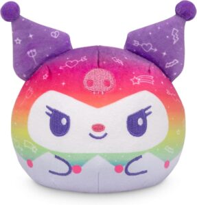 Teeturtle My Melody and Kuromi Rainbow Reversible Plushie Officially Licensed Sanrio Cute Kawaii Stuffed Animal - BabyYumYum