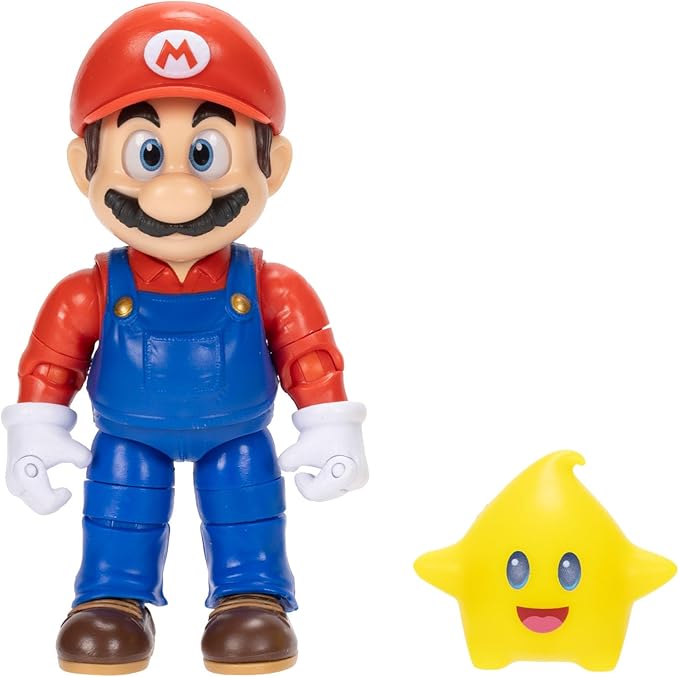 The Super Mario Galaxy Movie Toys on Amazon Kids Want Now 13 The Super Mario Galaxy Movie 5” Action Figures Series 1 – Mario Figure with Yellow Glow-in-The Dark Luma Star Accessory