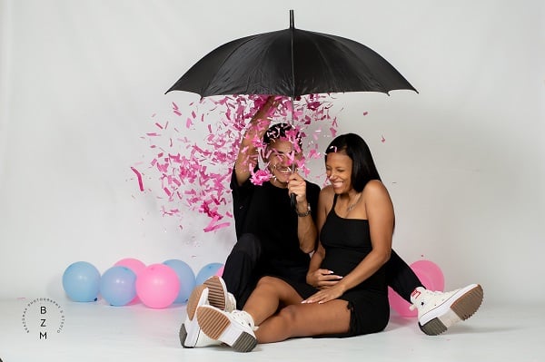 Zinzi van der Merwe shares her stunning gender reveal with us