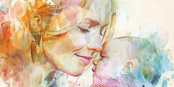 Artistic impression of Cameron Diaz with new baby. Being an older mum comes with unique benefits and challenges. This guide explores what to expect and offers tips for thriving in older motherhood.