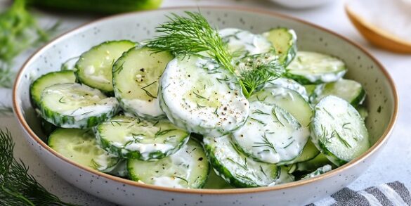 Old Fashioned Cucumber Salad With Mayonnaise