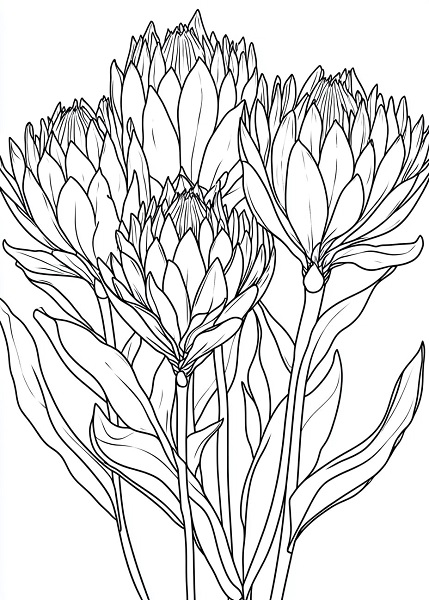 mandala_made_from_King_Protea_petals_South_African_flowers