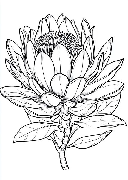 mandala_made_from_King_Protea_petals_South_African_flowers