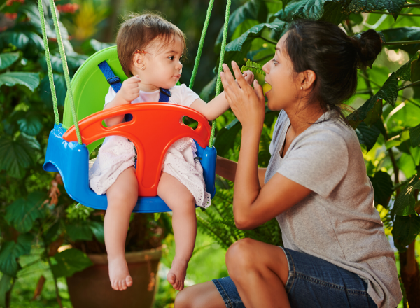What Type of Mom Will You Be? Take the Quiz 15 mother and toddler son playing in nature - BabyYumYum